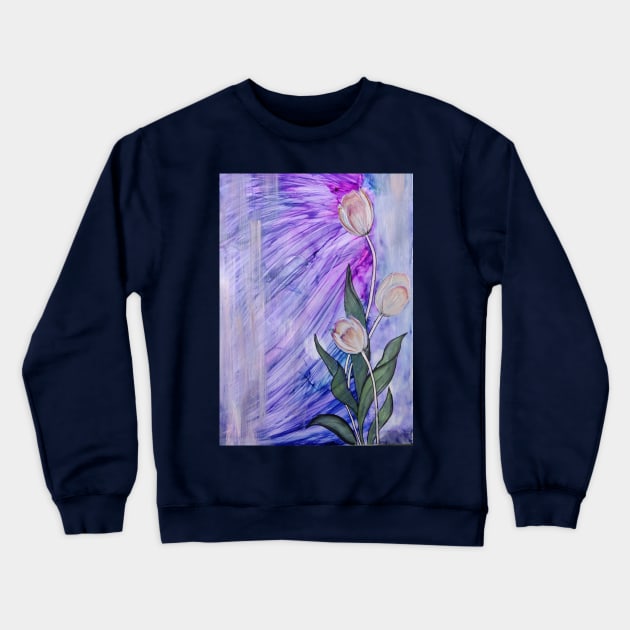 smell the flowers Crewneck Sweatshirt by Mohita--Garg